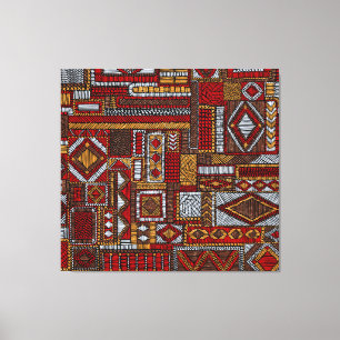 Style Patchwork Impression ethnique brodée