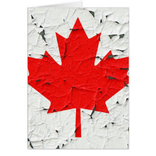 Style Peinture de la feuille d'érable rouge du Can