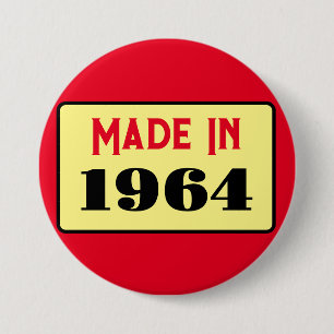 Style rétro 60e anniversaire badge 1964
