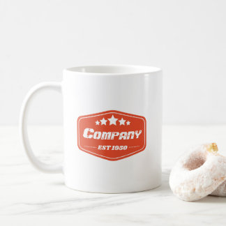 Style Rétro Avec Logo Orange Vintage Mug Café