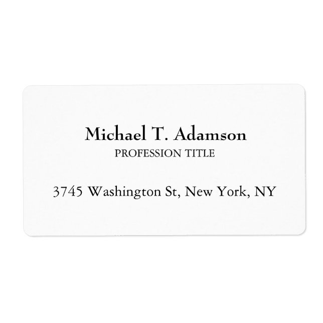 Style Rétro Élégant Simple Blanc (Devant)