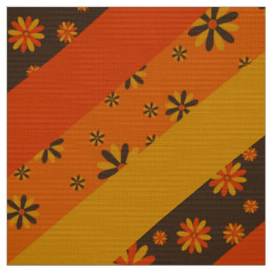 Style rétro les années 70 tissu motif des année