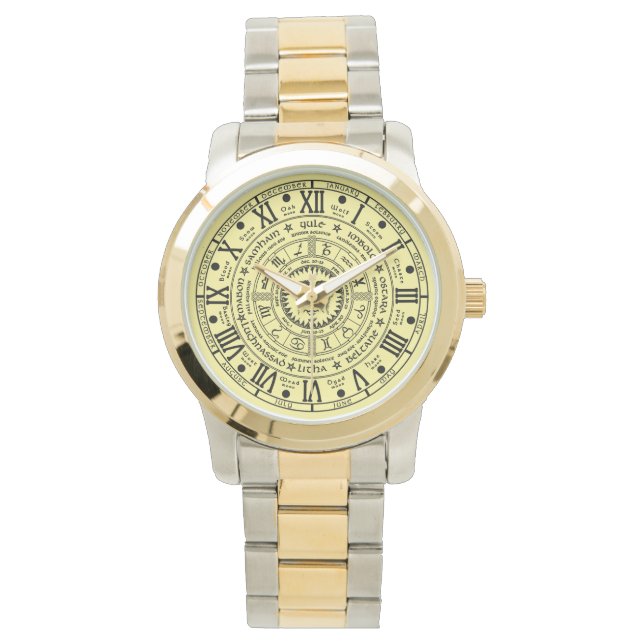Style Retro Pagan, Roue de l'année montre (devant)