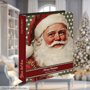 Style rétro Santa Claus Classeur de vacances