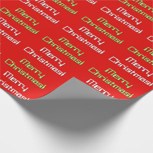 Style ringard "Joyeux Noël !" Papier cadeau