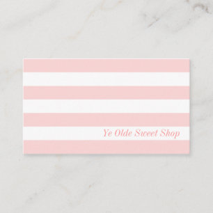 Style rose et blanc vintage - carte de visite