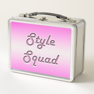 Style Squad Metal Lunch Box