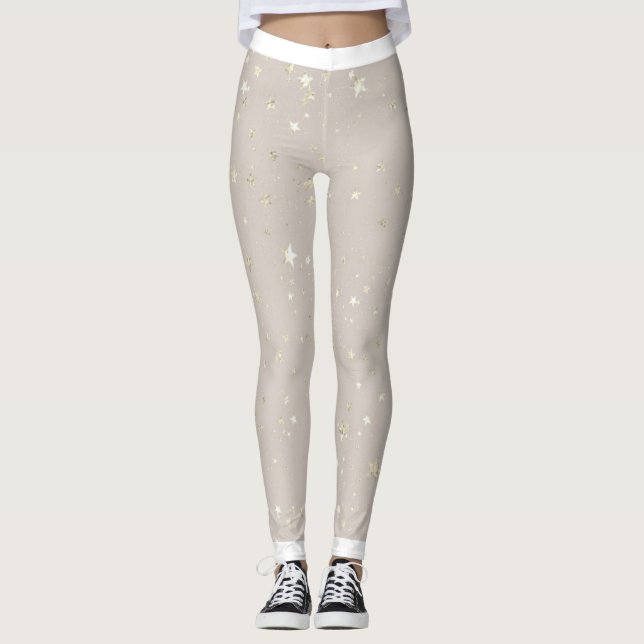 Style stellaire : Glittery Star Leggings (Devant)