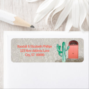Style Sud-Ouest Stucco Portes de corail Cactus