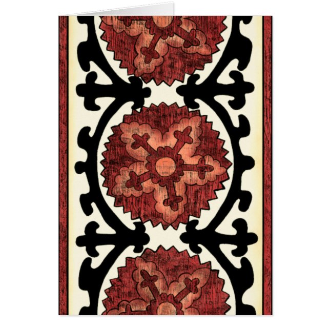 Style Suzani Motif Floral Décoratif (Devant)