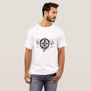 Style tatouage tribal dessin T-Shirt de base pour