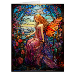 Style Tiffany Vitrail Verre magique Fée