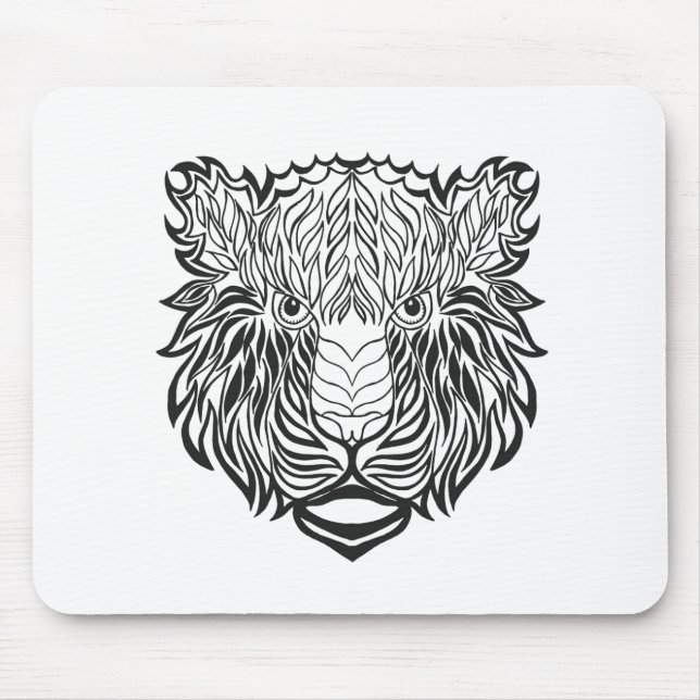 Style Tiger Head Mouse Pad (Front)