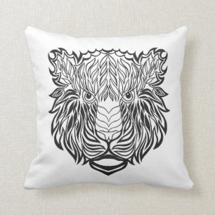 Style Tiger Head Throw Pillow