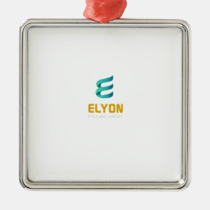 Style: Top square frame Metal Ornament