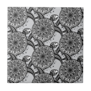 Style Turtle Pattern Tile