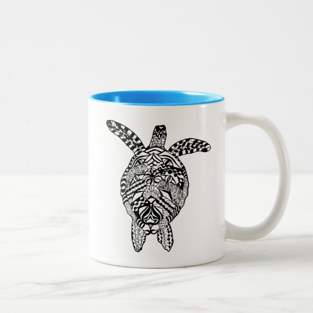 Style Turtle Two-Tone Coffee Mug (Right)