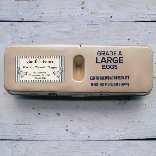 Style vintage Agritourisme Oeufs frais Poulets Éti