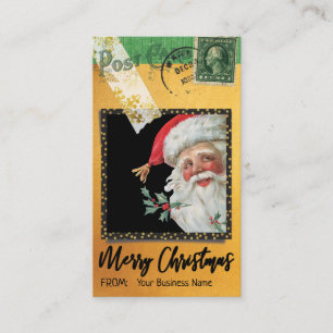 Style vintage de la carte de fidélité de Noël Père