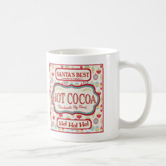 Style vintage de Père Noël de tasse chaude de