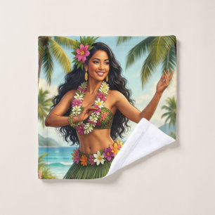 Style Vintage Fille Hula Hawaïen Voyage