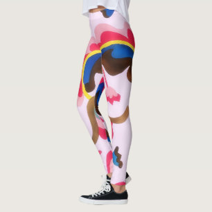 Style Vintage floral Colorful Leggings