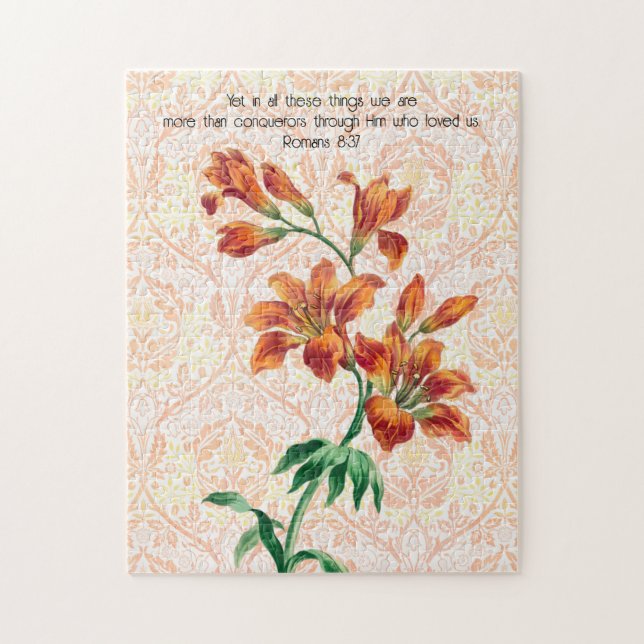 Style vintage Lily Bunch Faith Puzzle (Vertical)