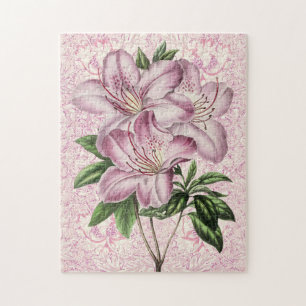 Style vintage Lily Bunch Mauve Pink Puzzle