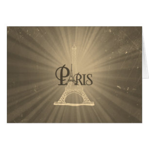 Style vintage Retro Tour Eiffel Paris Grey Sepia