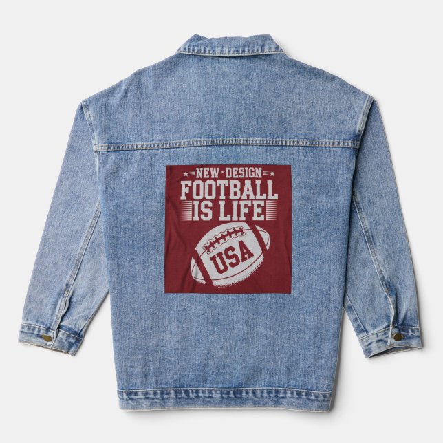 Style: Women's Denim Jacket (Jean Jacket) This cus (Back)