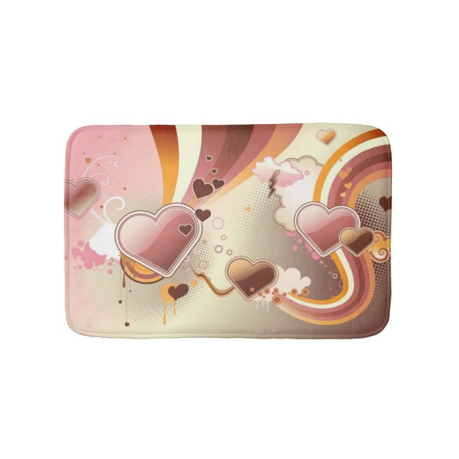 Styled design background bath mat (Front)