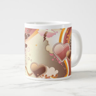 Styled design background large coffee mug