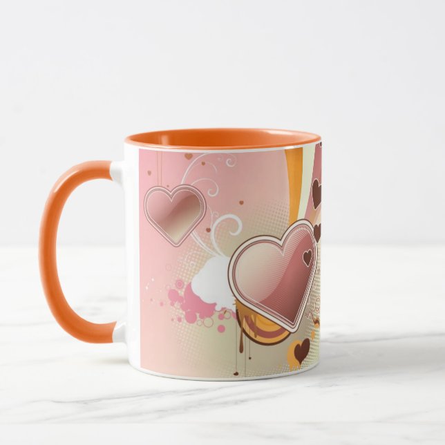Styled design background mug (Left)