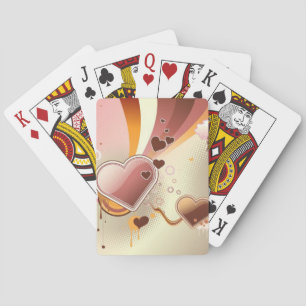Styled design background playing cards