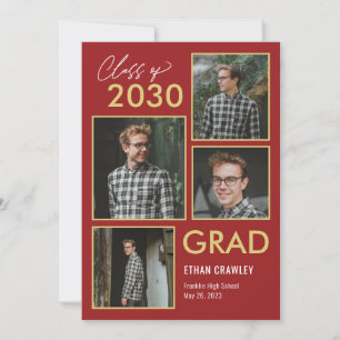Styled Gallery Editable Colour Graduation Invitati Invitation