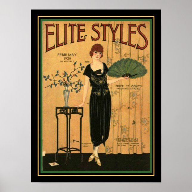 Styles d'élite Art Déco 1920 Couverture 12 x 16 (Devant)