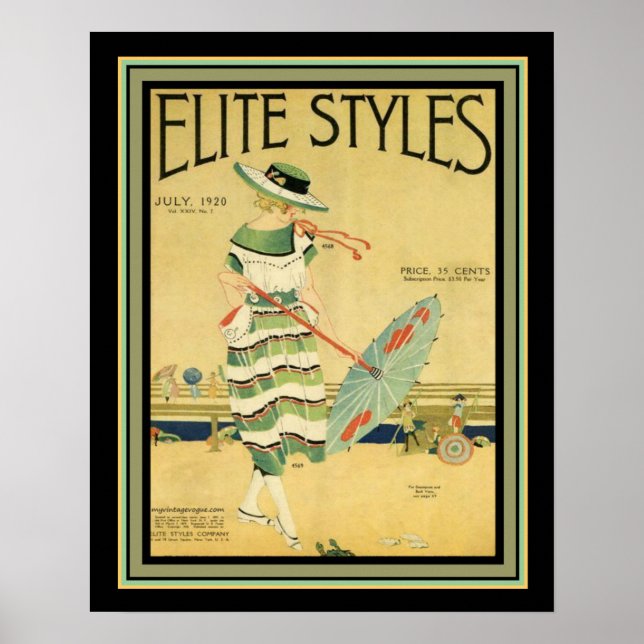 Styles d'élite Art déco 1920 Couverture 16x20 (Devant)