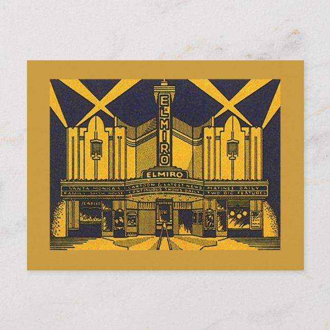 STYLISÉ EL MIRO THÉÂTRE PÈRE NOËL MONICA CA Carte  (Devant)