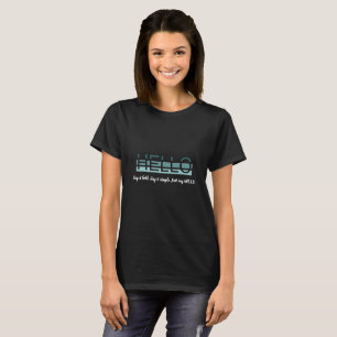 Stylisé "HELLO" Gradient Typographie T-shirt