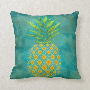 Stylised abstract pineapple throw pillow