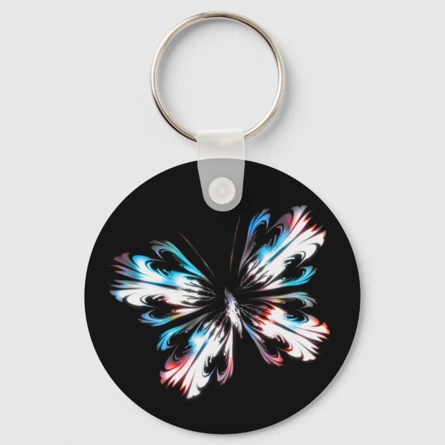 Stylised butterfly 2 keychain (Front)