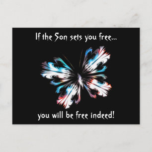 Stylised butterfly 2 postcard