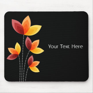 Stylised Flowers Mouse Pad