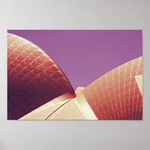 Stylised image of the Sydney Opera House Poster