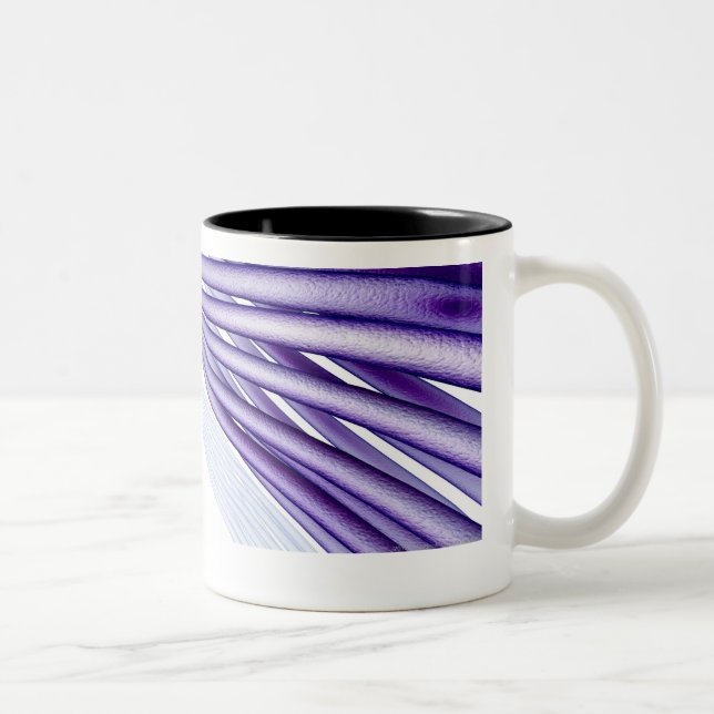 Stylised nerve fibres Two-Tone coffee mug (Right)