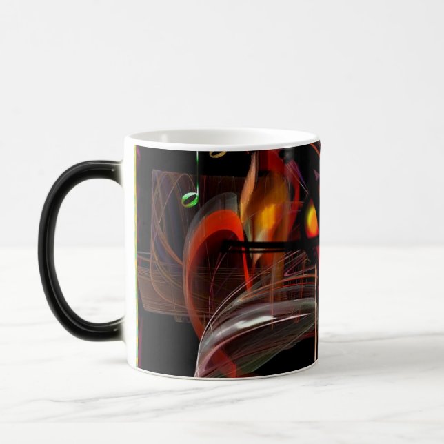 Stylised violin magic mug (Left)