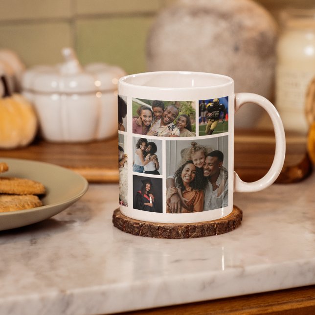 Stylish 15 Photo Collage Coffee Mug (Creator Uploaded)