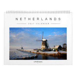 Stylish 2027 Netherlands winter landscape & photo Calendar