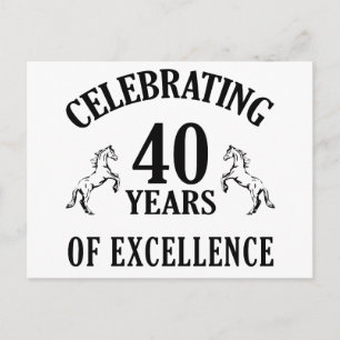 Stylish 40th Birthday Gift Ideas Postcard