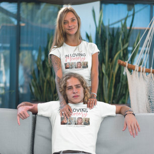 Stylish 4 Photo Memorial  T-Shirt